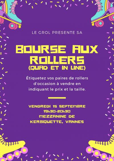 Bourse aux rollers vendredi 15 septmebre 2023 Kerbiquette