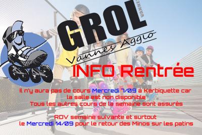 INFO REPRISE COURS ROLLER