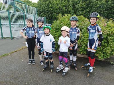 6 patineurs du GROL Vannes Agglo au Challenge Jeunes de Quintin