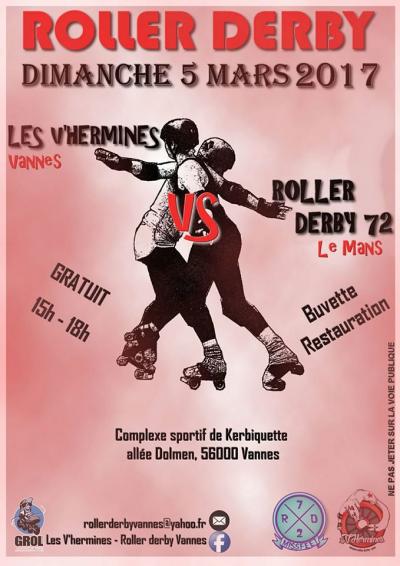 Evenement à venir: match des V'hermines dimanche 5 mars!